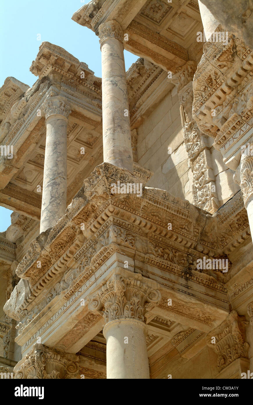Details façade library celsus hi-res stock photography and images - Alamy