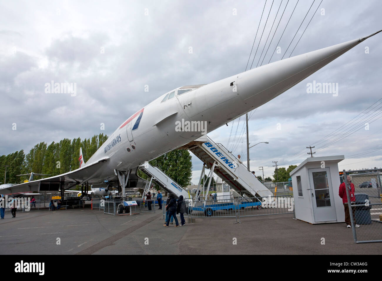 The Concorde airplane. Museum of Flight. Seattle. USA Stock Photo - Alamy