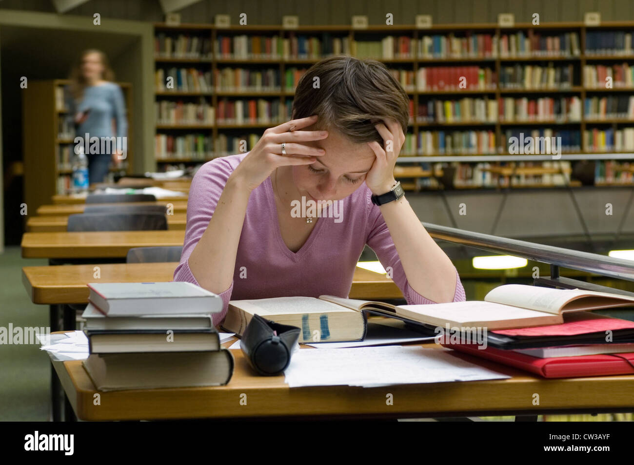 Library of the Albert-Ludwigs-University in Freiburg Stock Photo