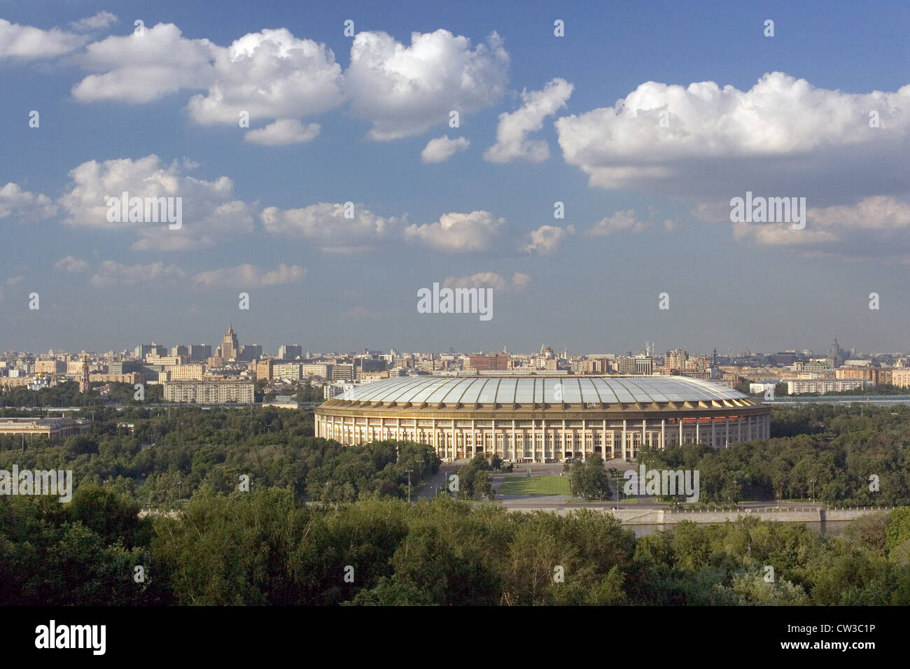 Moscow, overlooking the Luzhniki Stadium Stock Photo