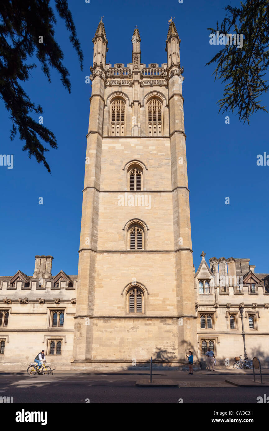 Magdalen College Great Tower, Oxford Stock Photo