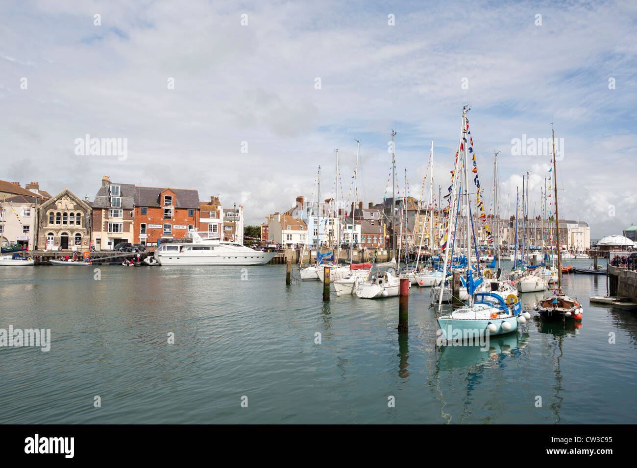 Weymouth Harbour During The Olympic Sailing Regatta In Weymouth And weymouth-harbour-during-the-olympic-sailing-regatta-in-weymouth-and