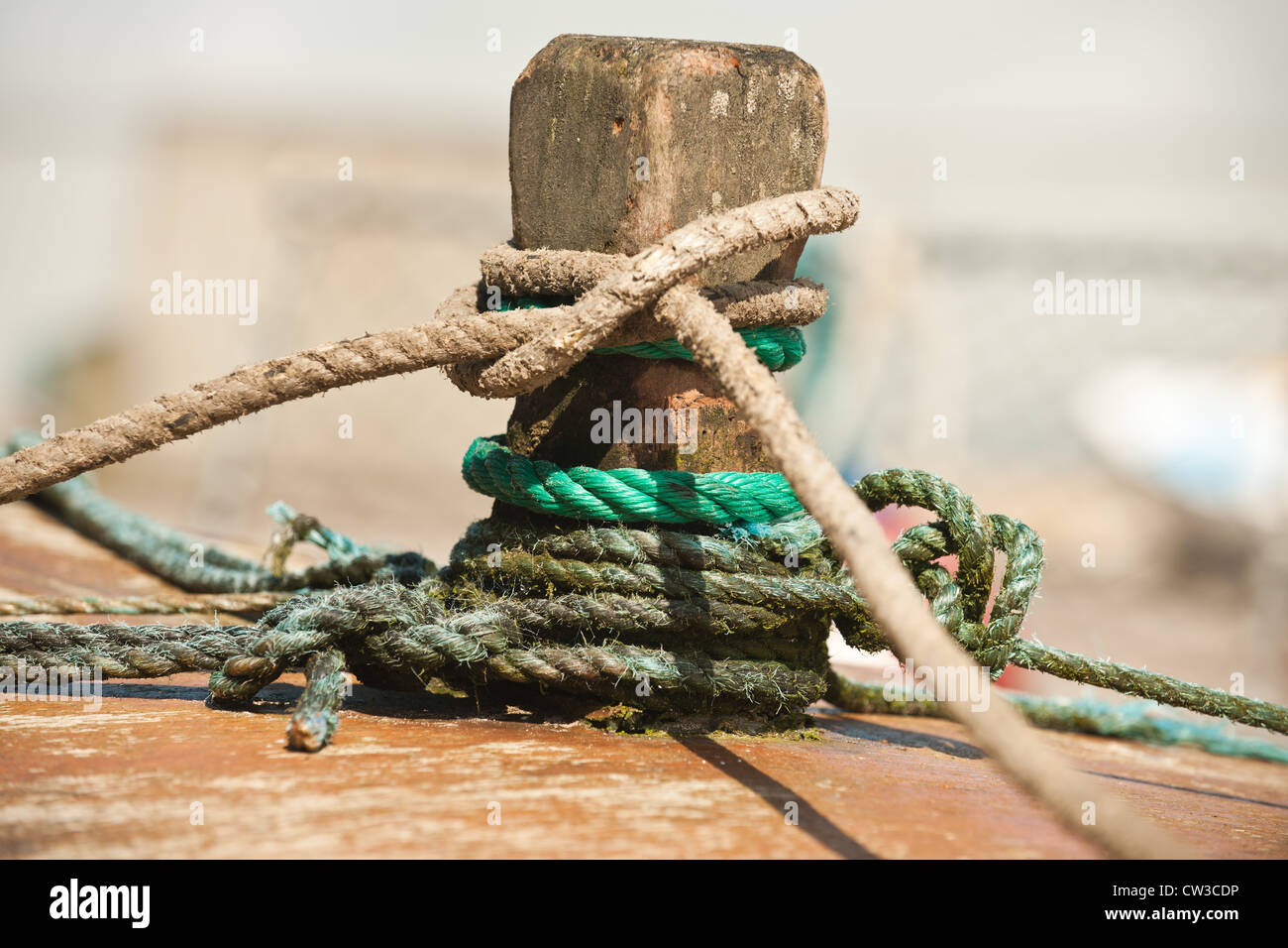 Rowing boat holding ropes hi-res stock photography and images - Alamy