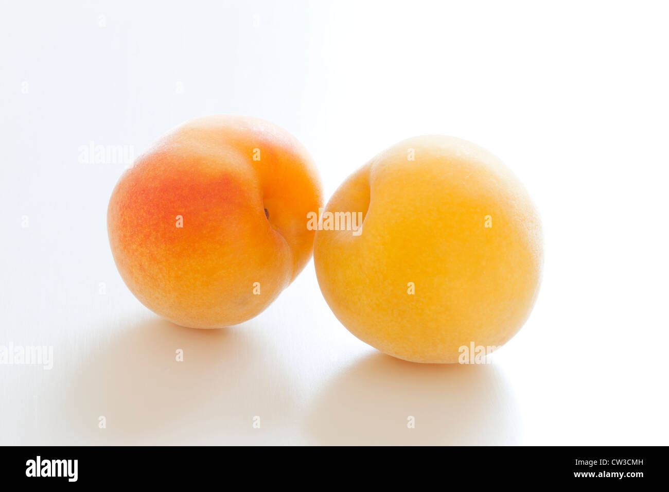 Mature yellow plum fruit Stock Photo