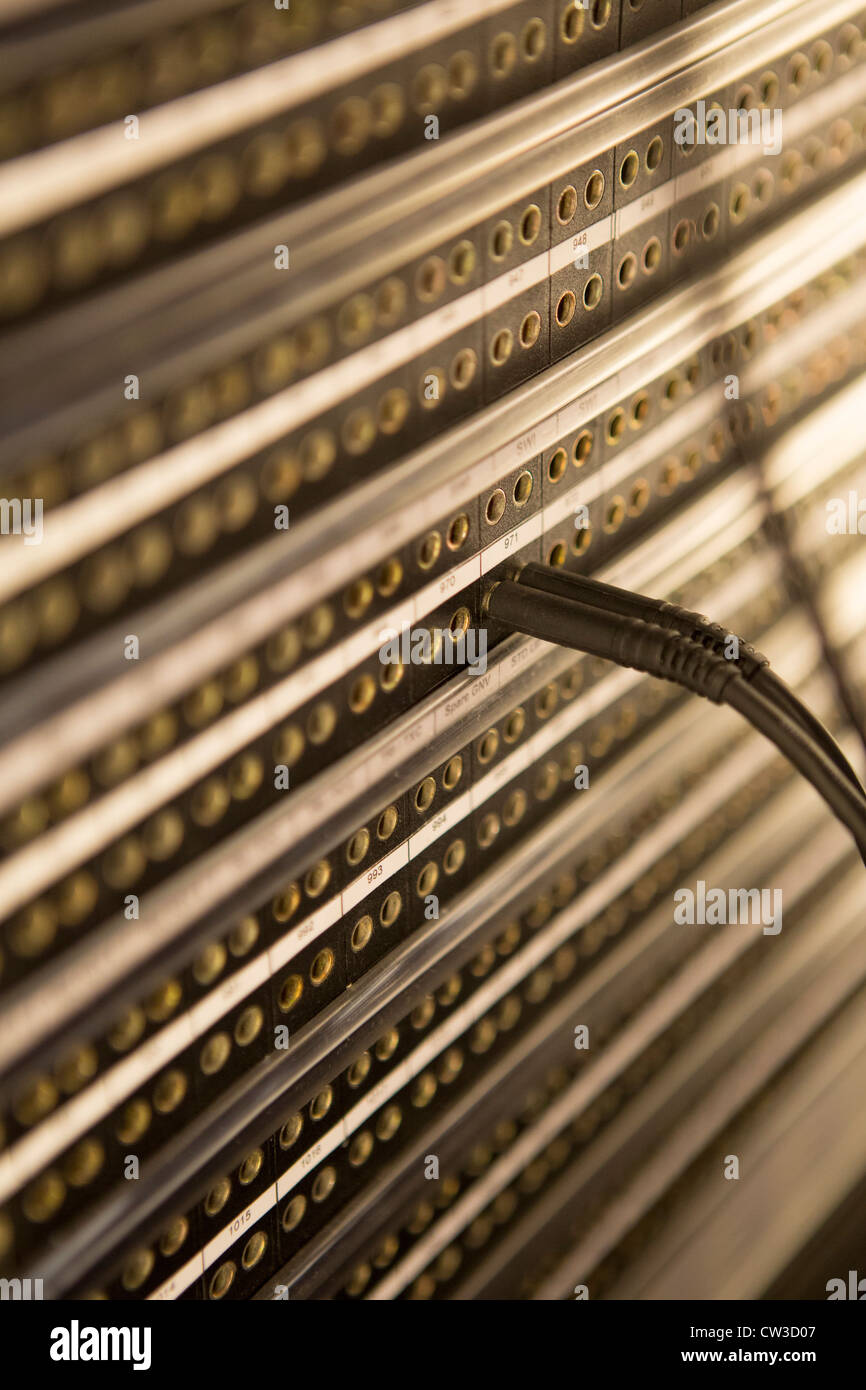 cables in television studio Stock Photo Alamy