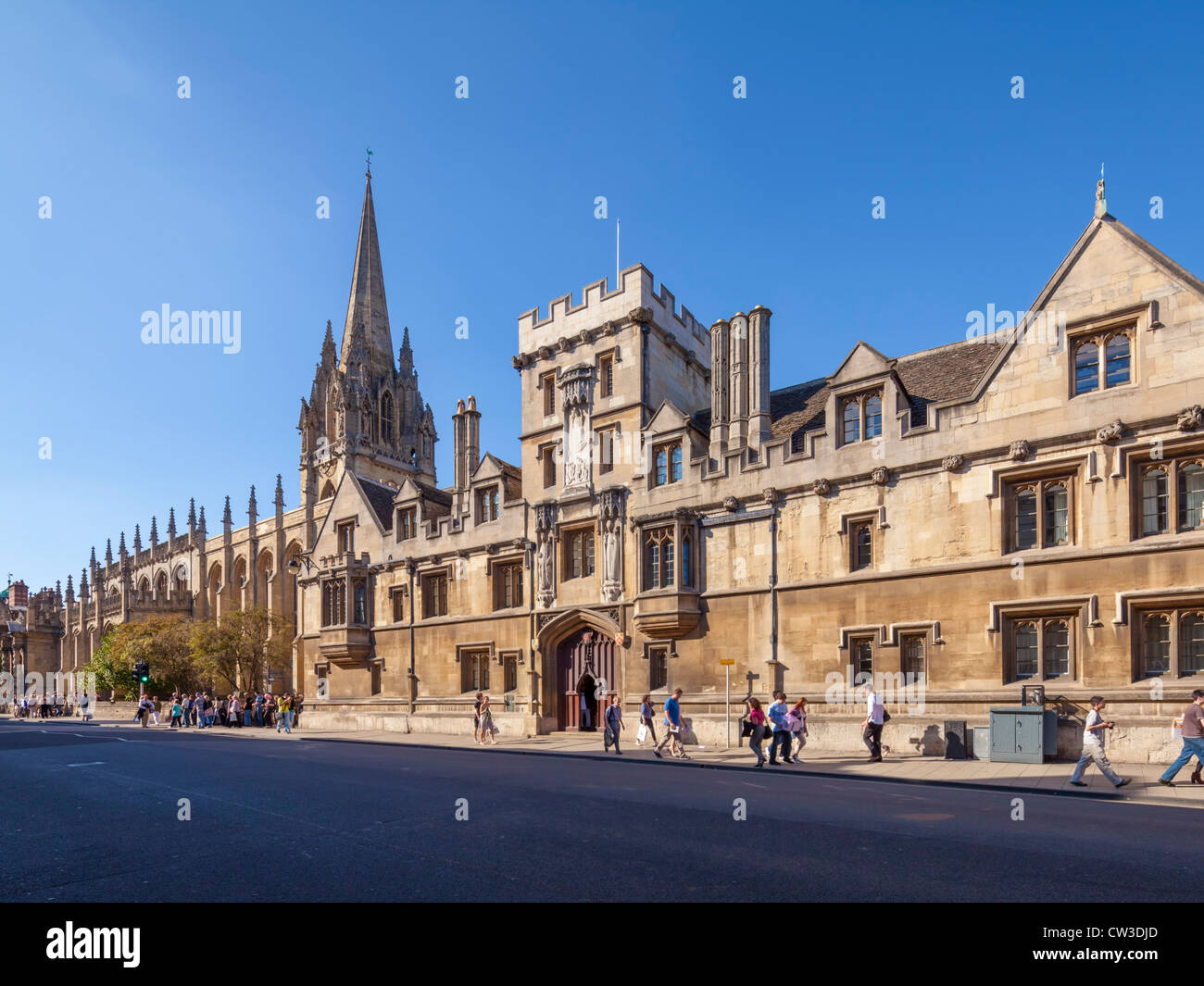 All Soul's college, Oxford University Church of St. Mary Virgin Stock Photo