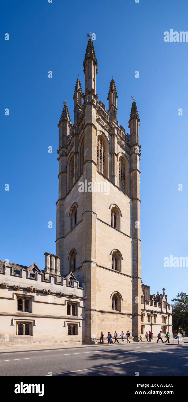 Magdalen College Great Tower, Oxford Stock Photo