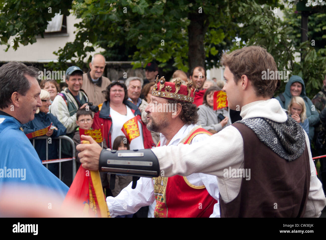 Chalus Limousin Haute-Vienne festival Richard Coeur du Lion Richard I King of England Stock Photo