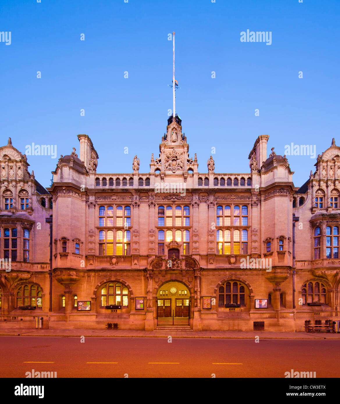 Oxford Town Hall Stock Photo