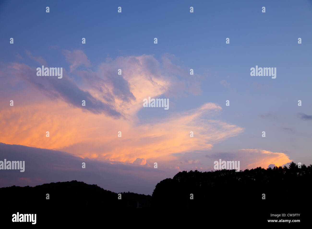 Sky at dusk Stock Photo