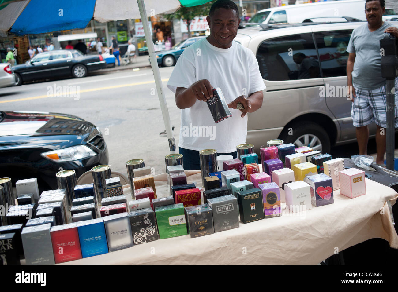 Street vendor selling perfume in hi-res stock photography and images - Alamy