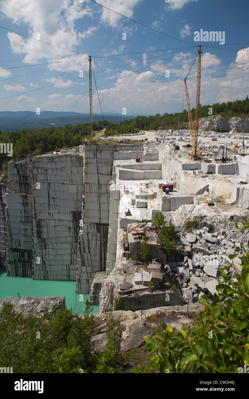 Graniteville, Vermont - The Rock of Ages corporation's granite quarry. Stock Photo