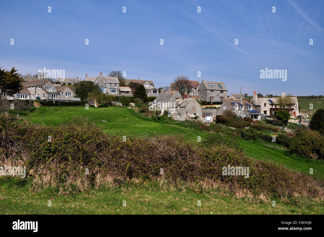 A view of Worth Matravers Dorset, a Purbeck village UK Stock Photo