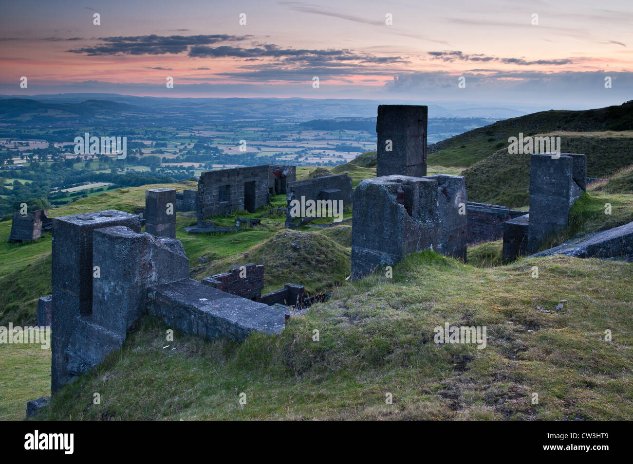 Quarry, Clee Hill, Shropshire Stock Photo