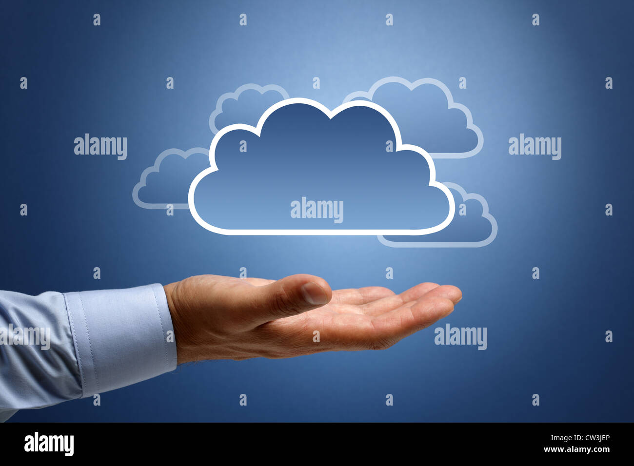 Cloud computing concept Stock Photo