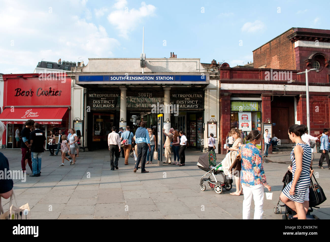 South Kensington Underground Station, South Kensington, London, UK Stock Photo