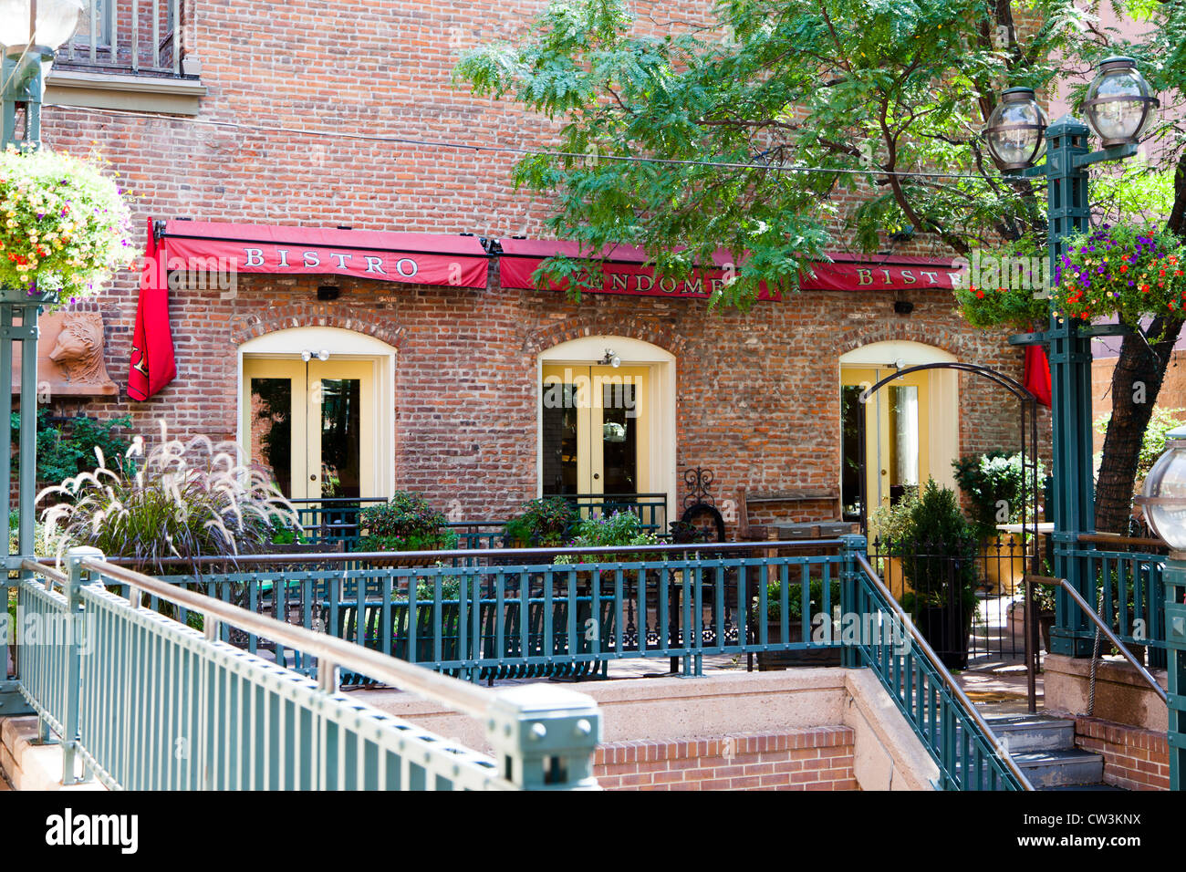 The Patio in front of the Vendome Bistro on Larimer Square in Denver, Colorado Stock Photo Alamy