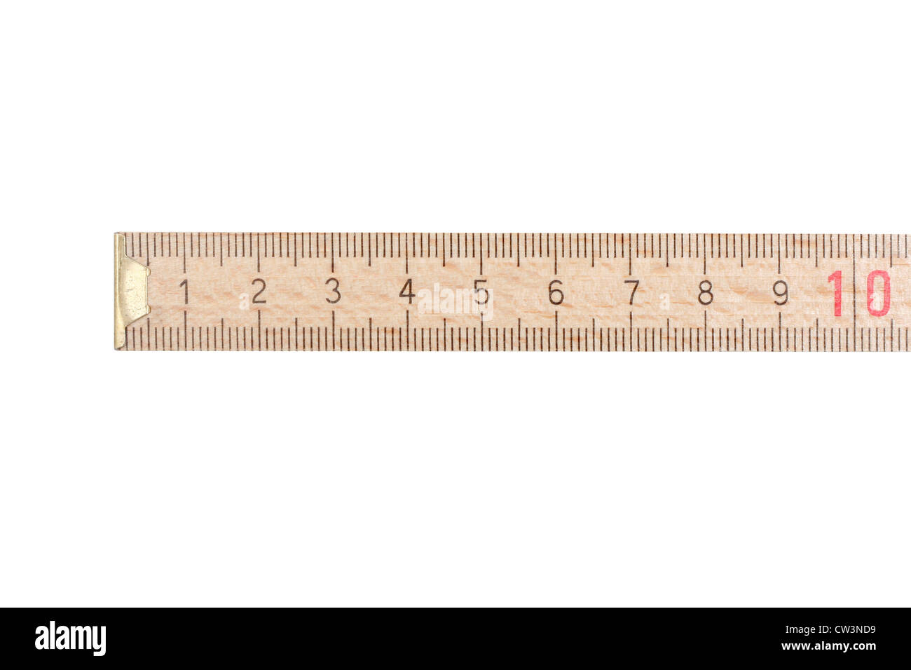 Closeup Of Metric Ruler On White Background Stock Photo - Download Image  Now - Accuracy, Carpentry, Centimeter - iStock