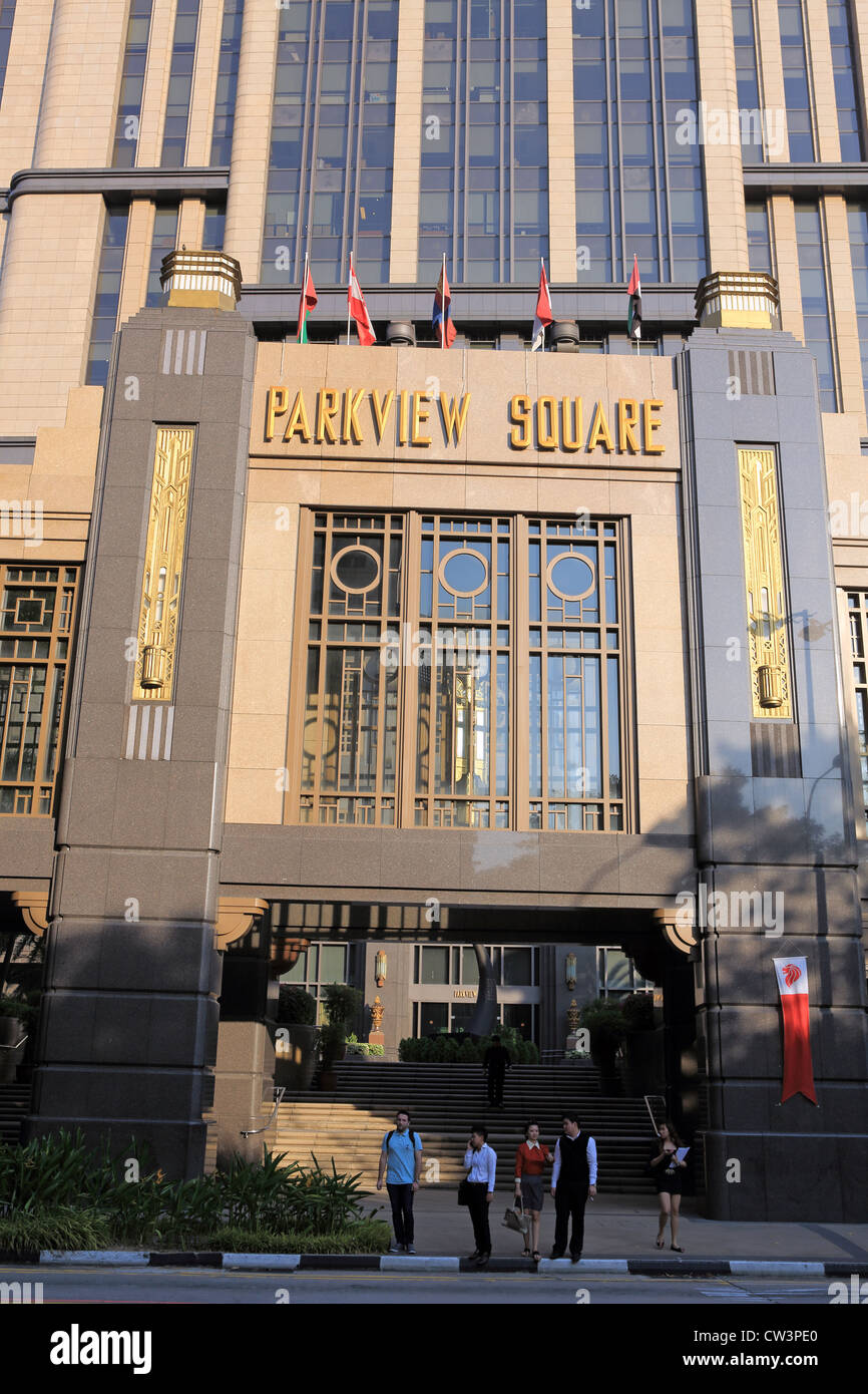 Parkview Square building in Singapore. Stock Photo