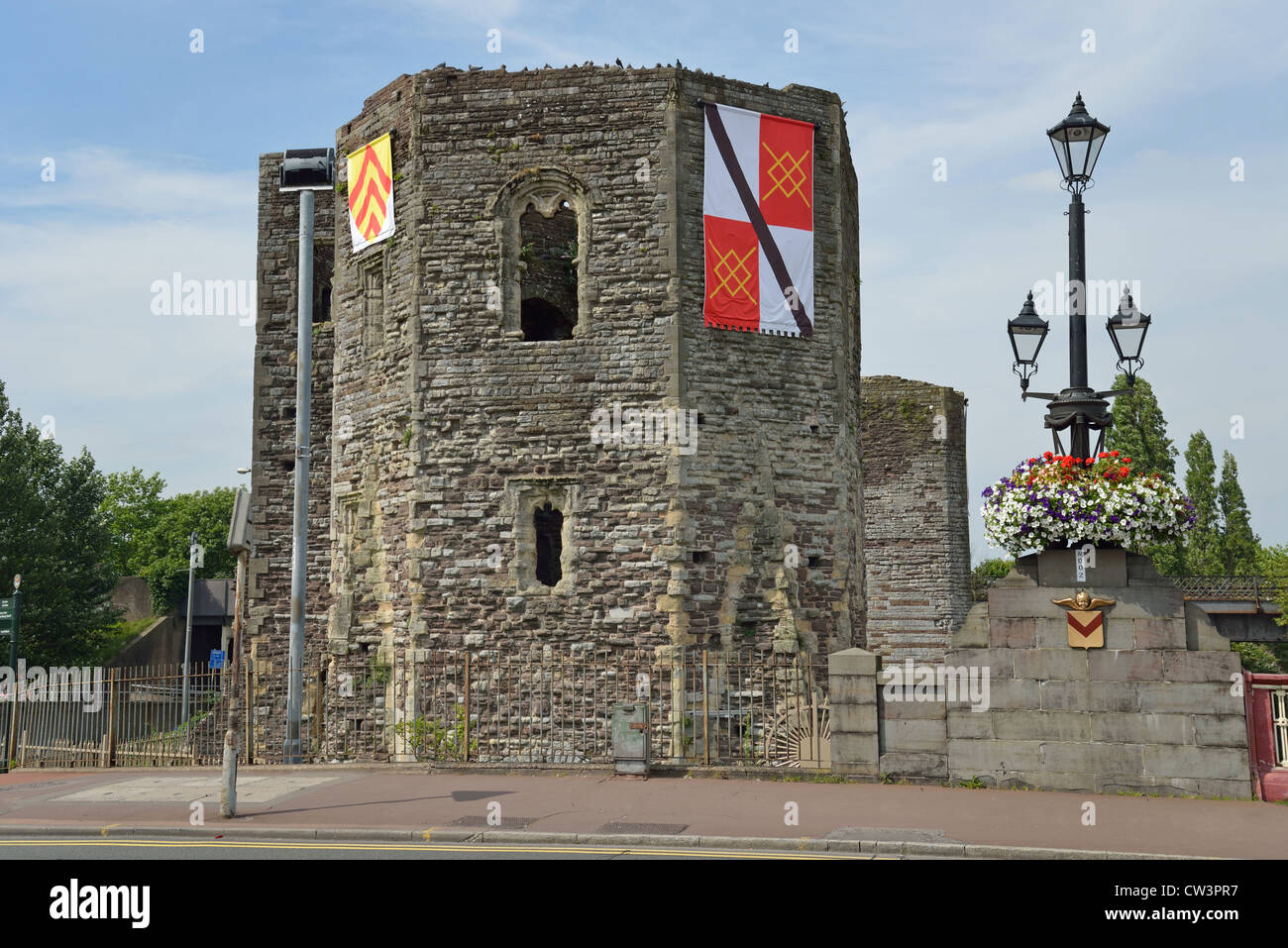 Newport Castle, City of Newport (Casnewydd), Wales (Cymru), United Kingdom Stock Photo