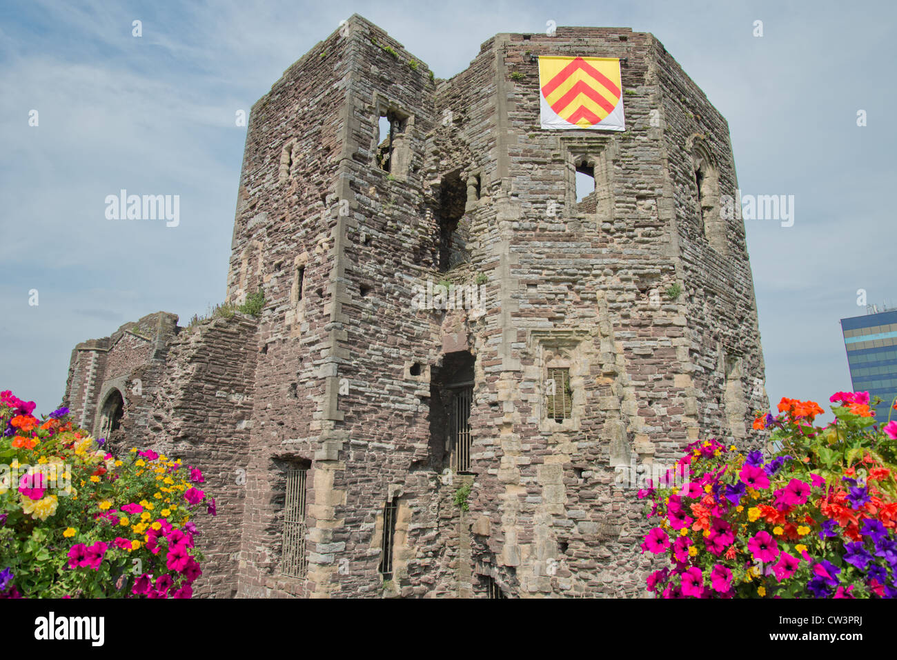 Newport Castle, City of Newport (Casnewydd), Wales (Cymru), United Kingdom Stock Photo