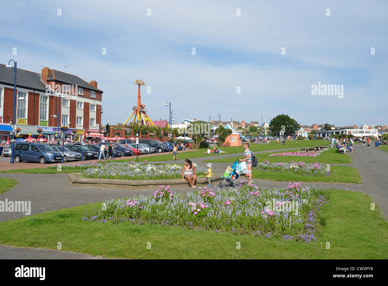 Seafront gardens, Barry Island, Barry, Vale of Wales, United