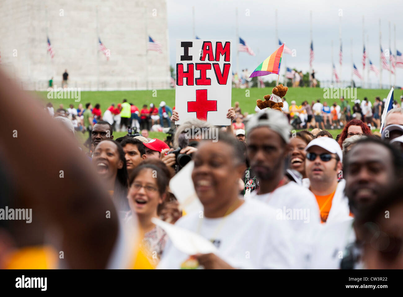 Ihss Rally An HIV/AIDS rally in Washington, DC Stock Photo - Alamy