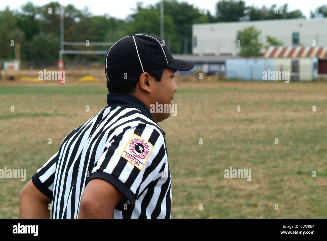 High School Football referee Stock Photo Alamy
