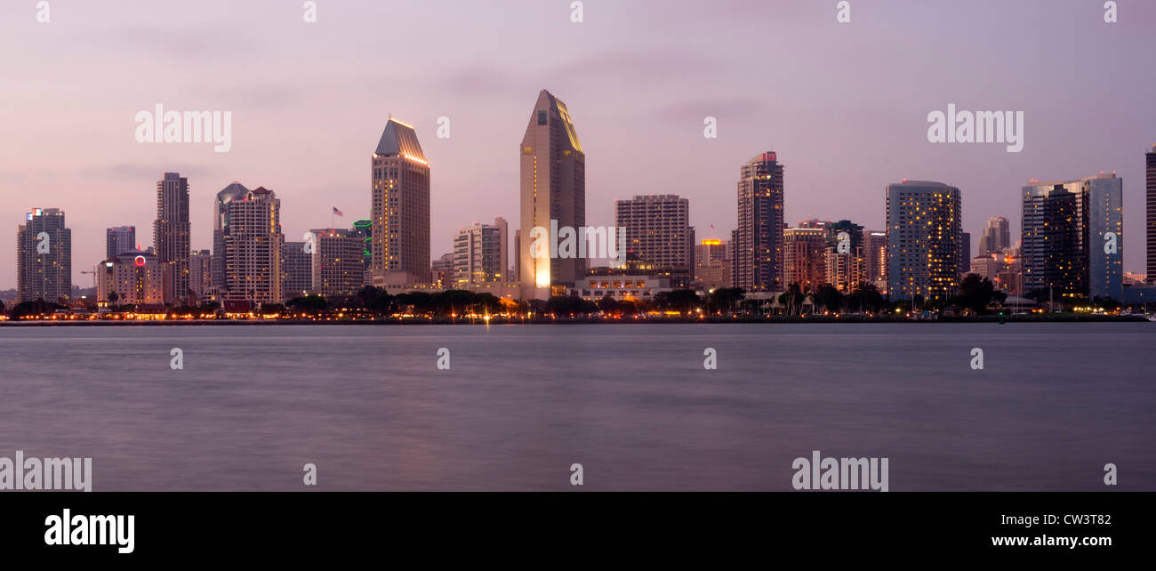 San Diego Skyline from Coronado Stock Photo