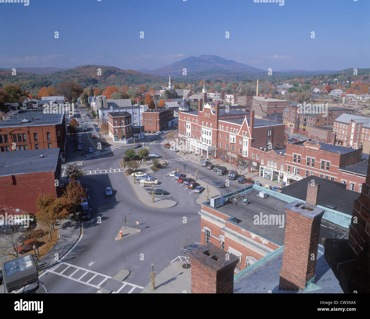 Downtown Claremont, New Hampshire in autumn Stock Photo Alamy