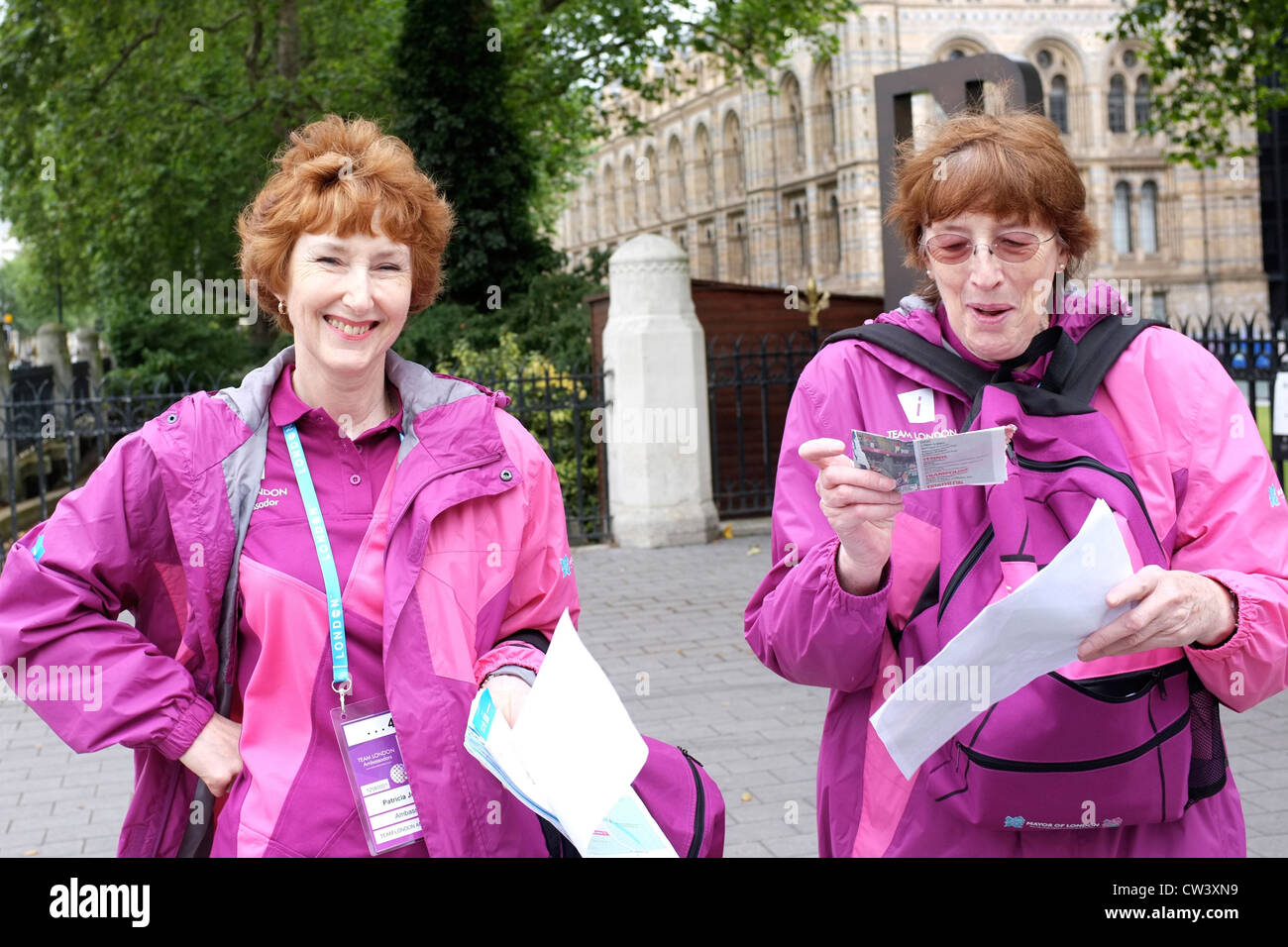 Games makers at the Olympics London 2012 Stock Photo Alamy