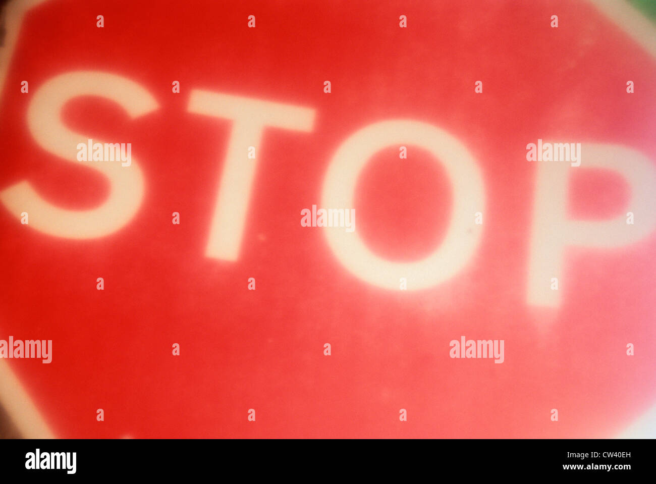 Close-up of a Stop Sign, England Stock Photo - Alamy
