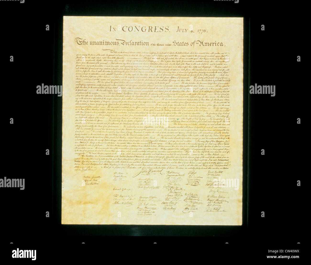 The Original Declaration Of Independence Was Written On Parchment