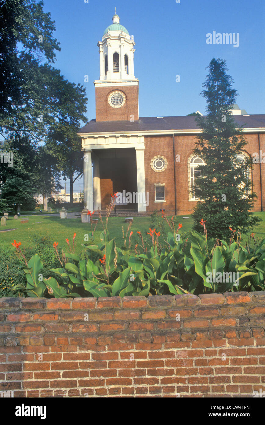 St. Paul's Church, once surrounded by the activity of Fort Augusta, Augusta, Georgia Stock Photo