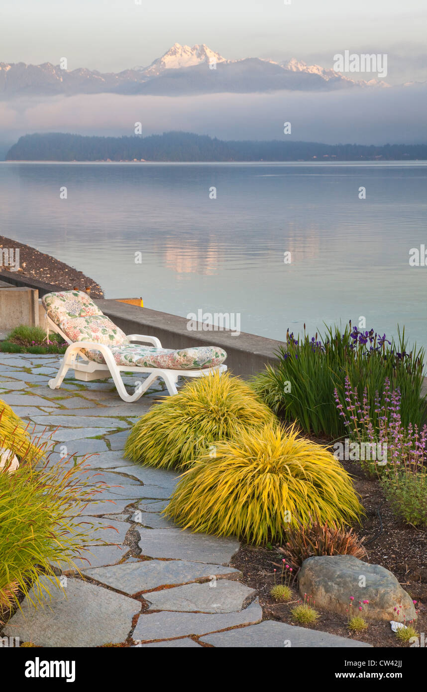 USA, Washington, Seabeck, sunrise Hood Canal Stock Photo Alamy