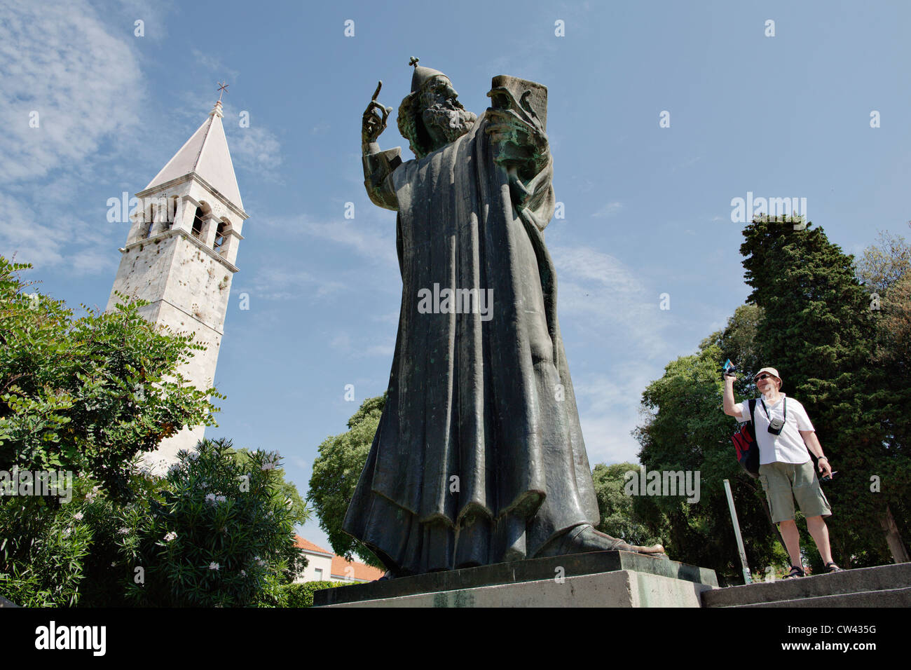 Statue of Grgur Ninski (Gregory of Nin). Split, Dalmatia, Croatia Stock Photo