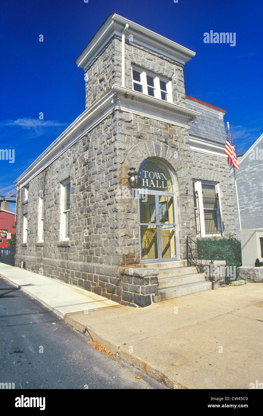 Chesapeake City Town Hall, Maryland Stock Photo Alamy
