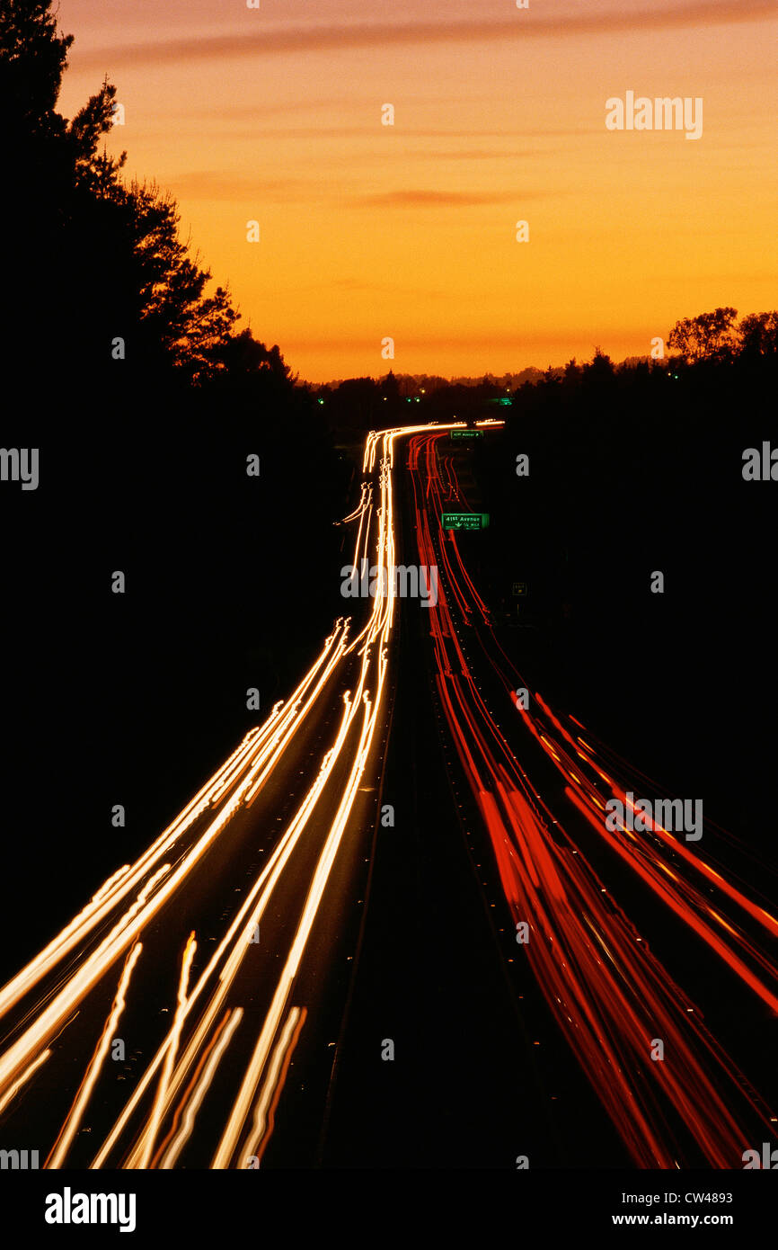 Taillight Streaks High Resolution Stock Photography and Images - Alamy