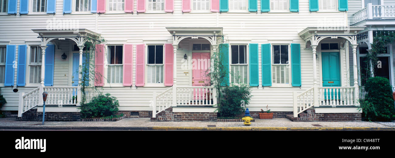 Historic homes, Savannah, Stock Photo Alamy