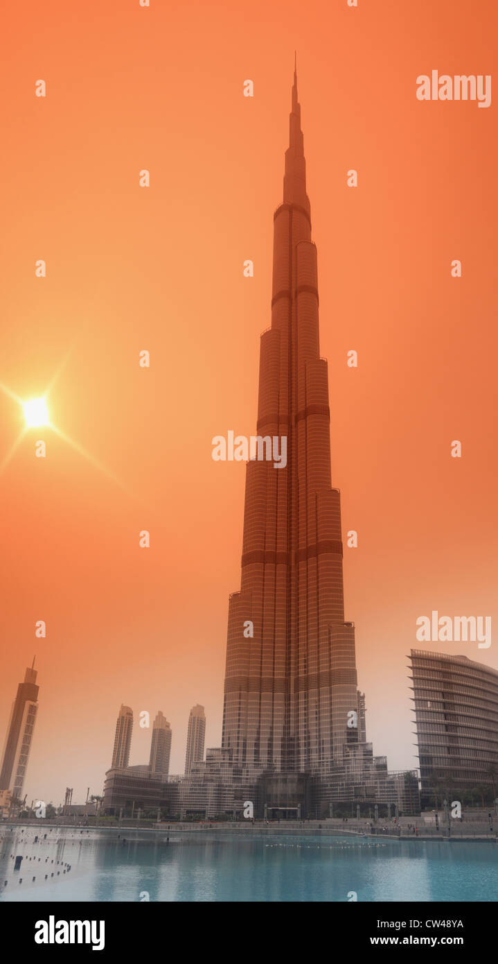 3490. Burj Khalifa, Dubai, UAE. Stock Photo