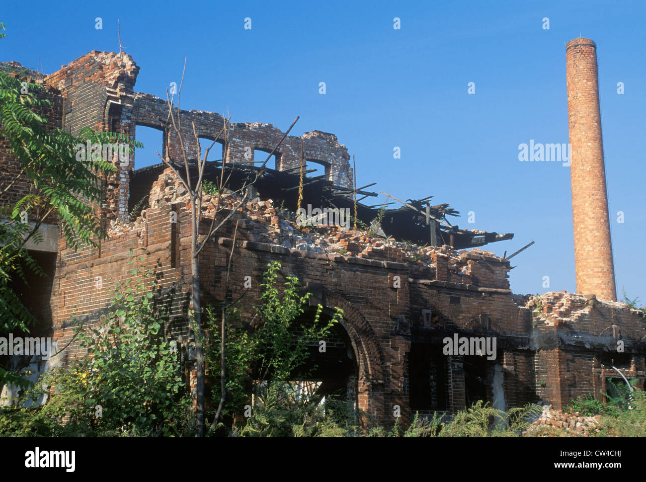 Industrial ruins in Patterson, New Jersey Stock Photo Alamy