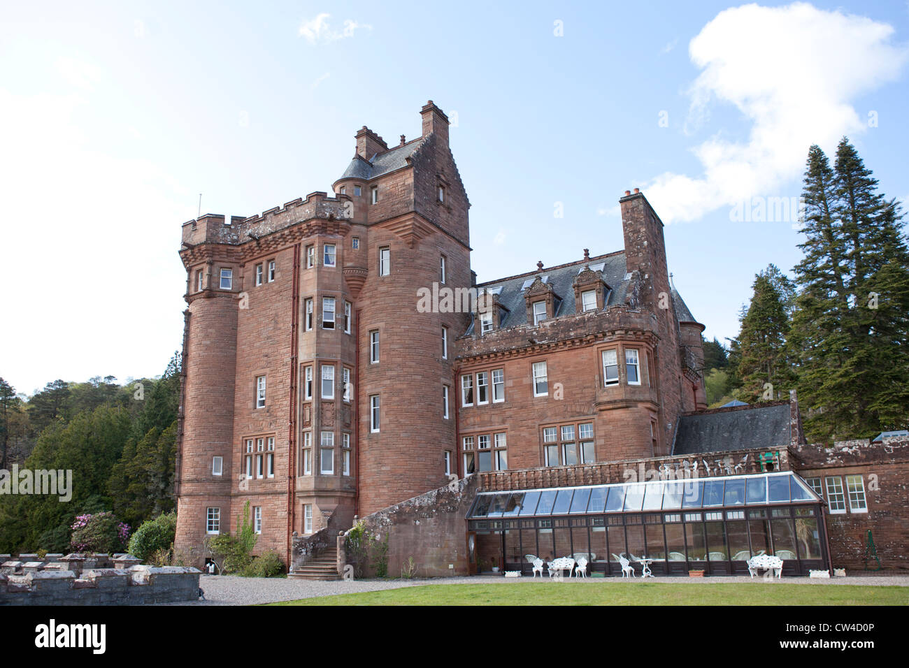 Glenborrodale Castle, Loch Sunart, Ardnamurchan, Scotland Stock Photo