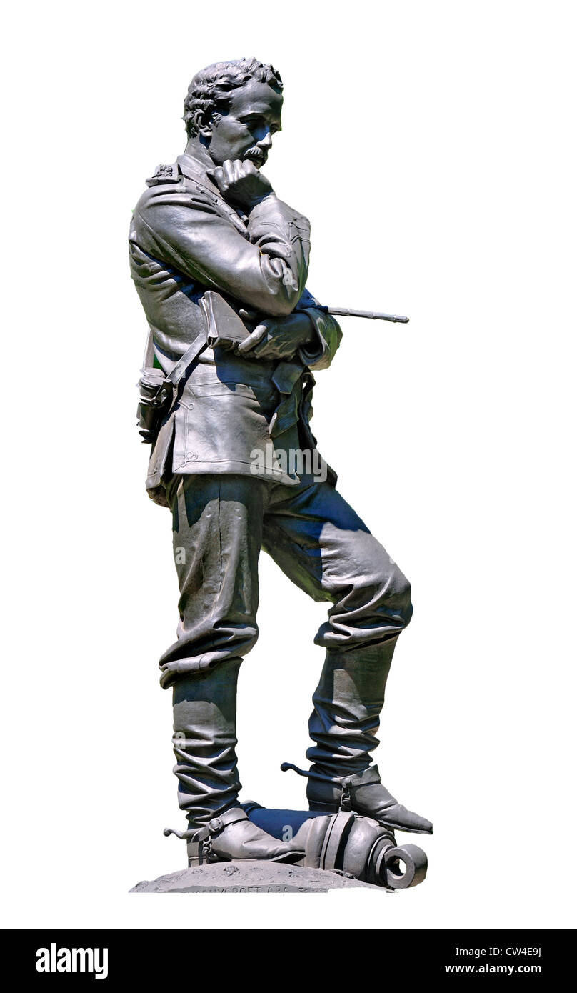 London, England, UK. Statue of Major General Charles G. Gordon - 'Gordon of Khartoum' - in Victoria Embankment Gardens Stock Photo