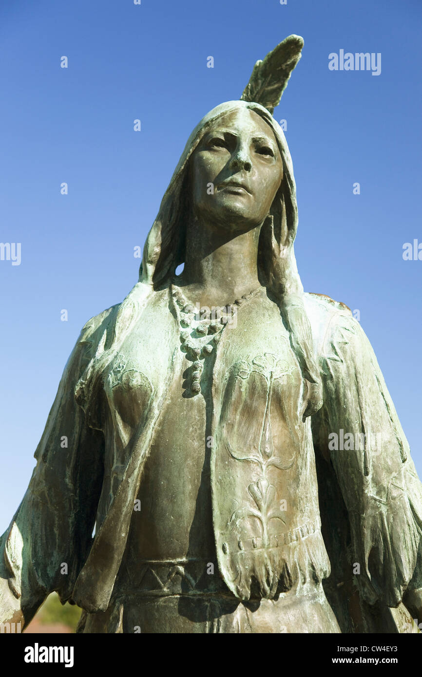 Pocahontas Statue by William Ordway Partridge erected in 1922