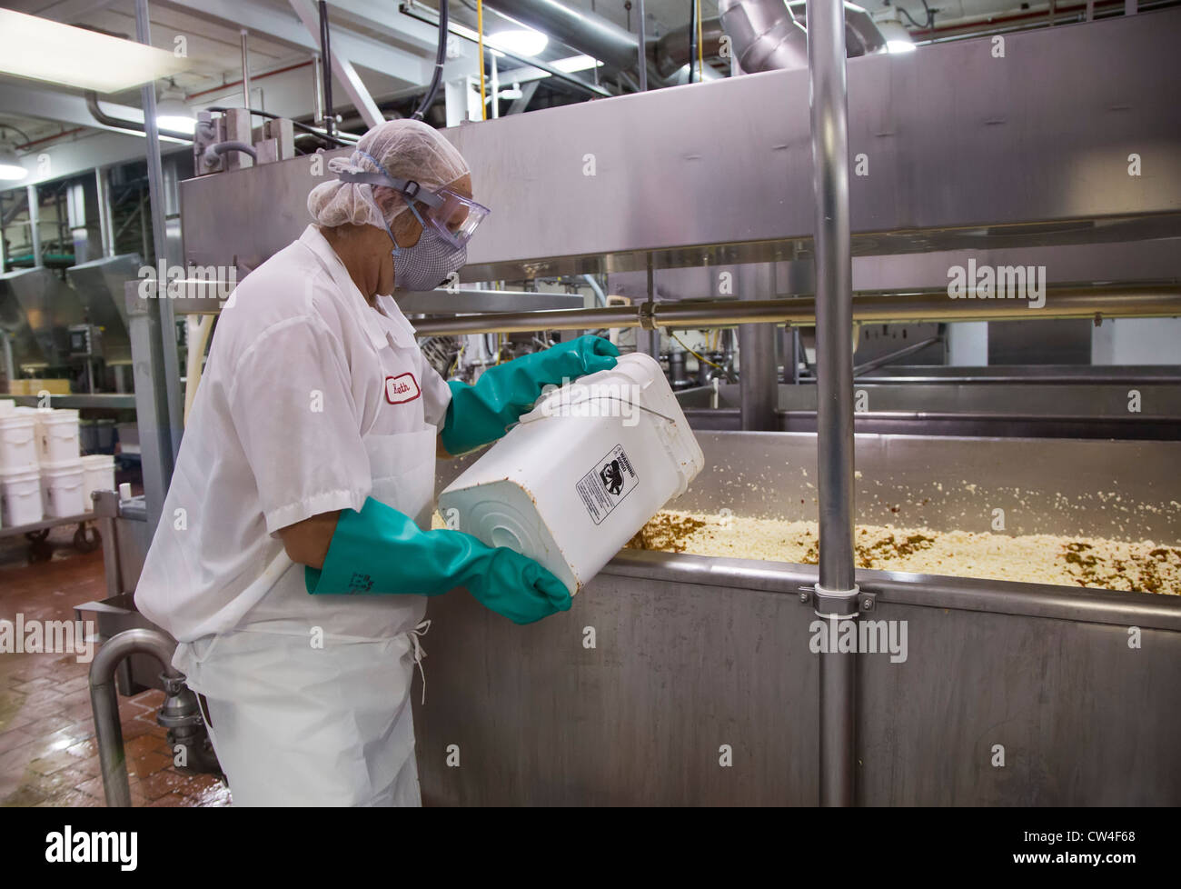 Cabot Creamery Cheese Factory Stock Photo