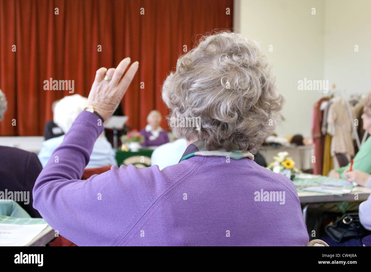 A Women's Institute meeting in Ferndown, Bournemouth, UK Stock Photo
