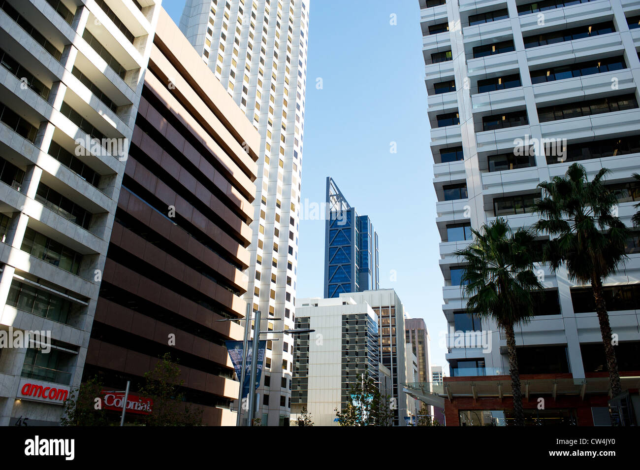 Perth Western Australia - Buildings in the city centre of Perth in ...