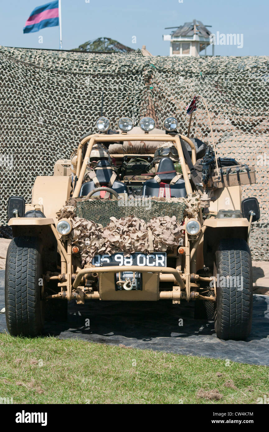 British Army Desert Patrol Vehicle Stock Photo