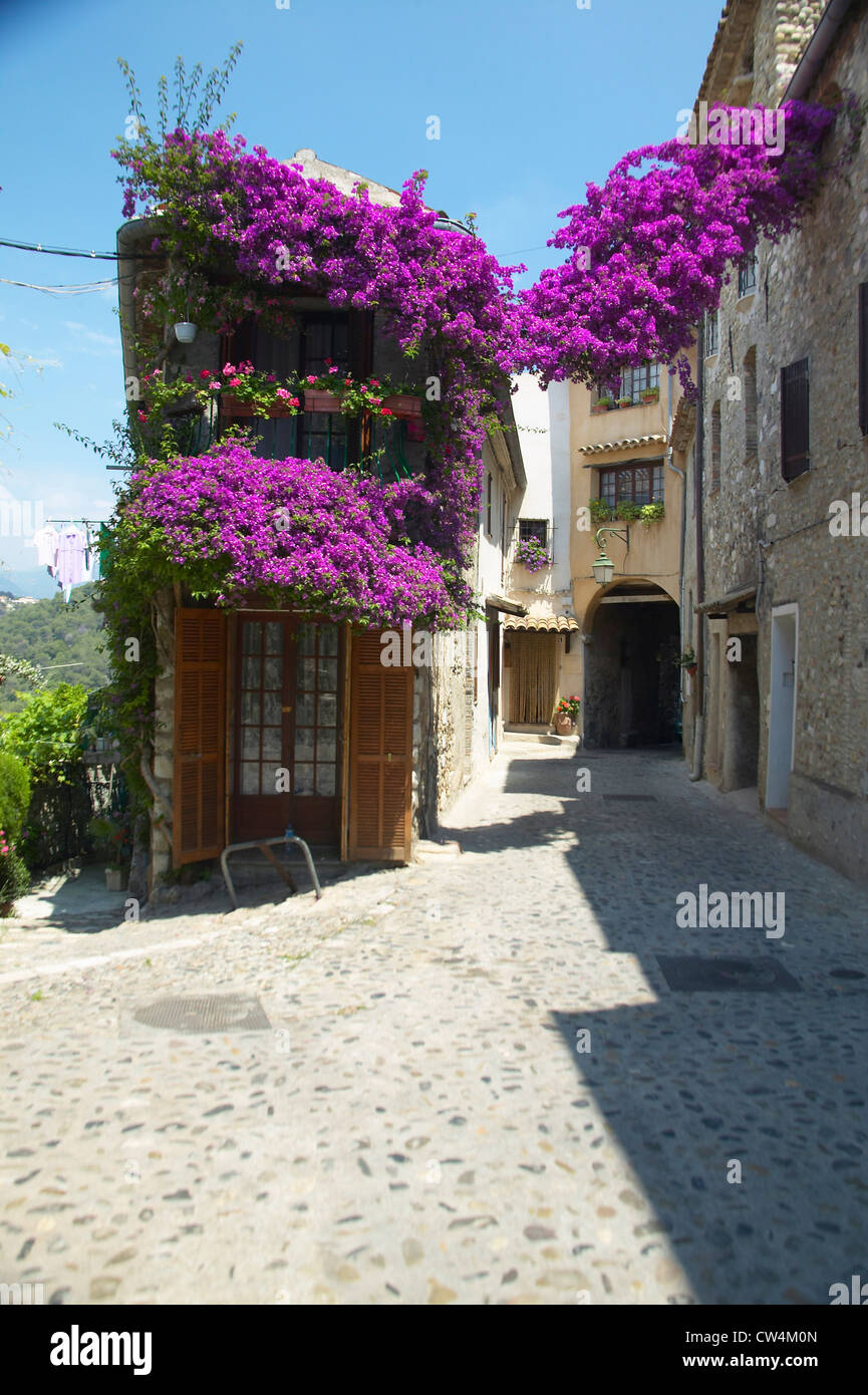 Town of Haut de Cagnes, France Stock Photo Alamy