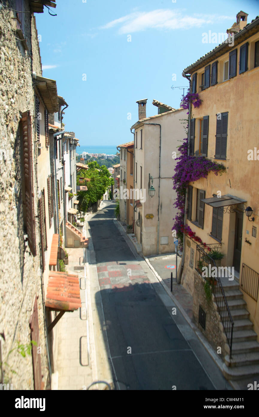 Town of Haut de Cagnes, France Stock Photo Alamy
